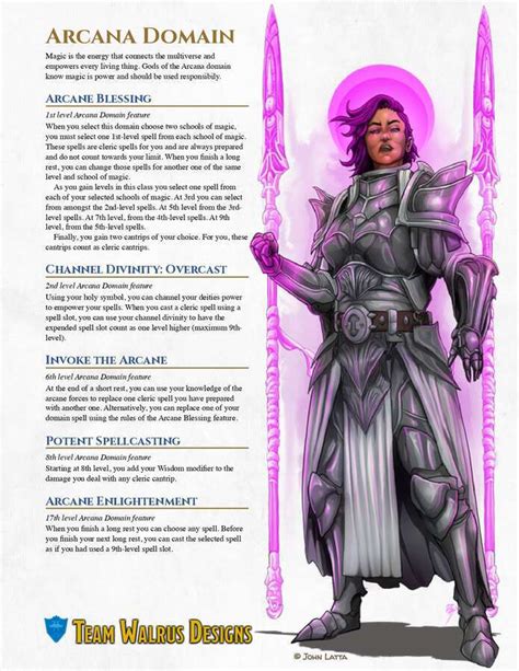 dnd 5e domains|cleric 5e arcana domain.